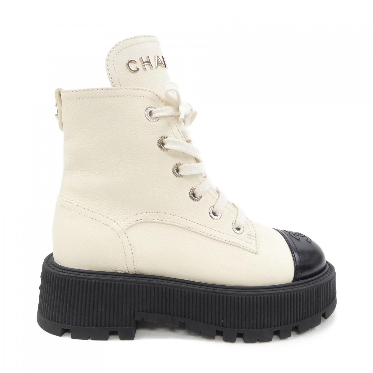 シャネル CHANEL レースアップ G45124B14018 ブーツ