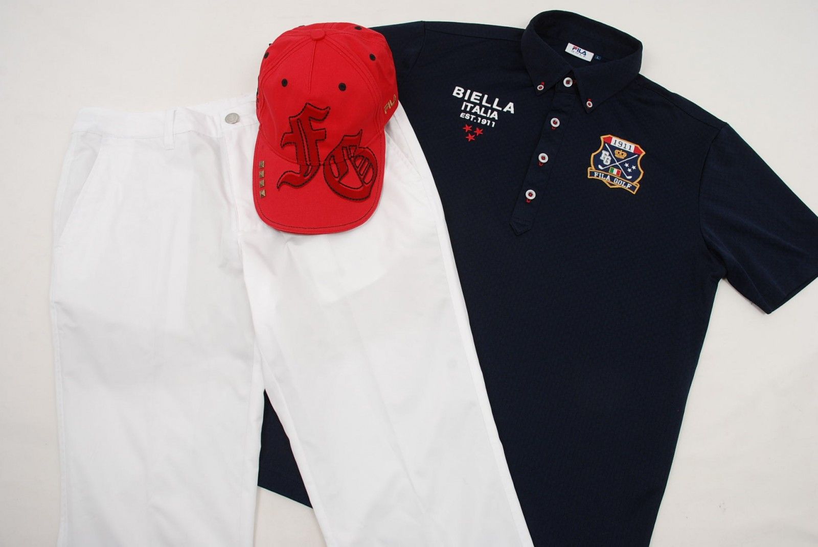 coco 中古 フィラゴルフ FILA GOLF メンズ コーディネートセット L 春夏 コースデビュー 初ラウンド 中古 メンズ フィラゴルフ FILA GOLF コーディネートセット LL
