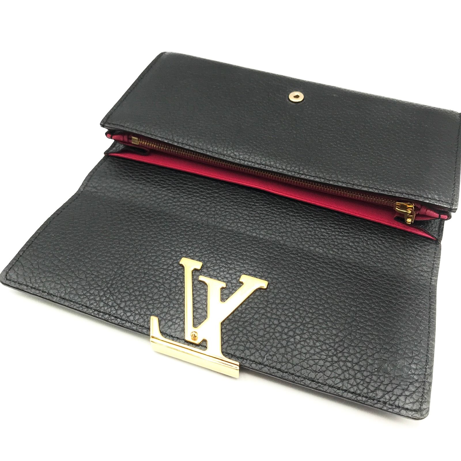 美品 LOUISVUITTON ルイヴィトン LVロゴ トリヨン レザー  