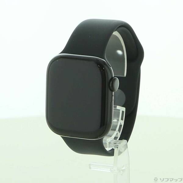 〔 品〕 Apple Watch Series 10 GPS 42mm ジェットブラックアルミニウムケース ブラックスポーツバンド 258