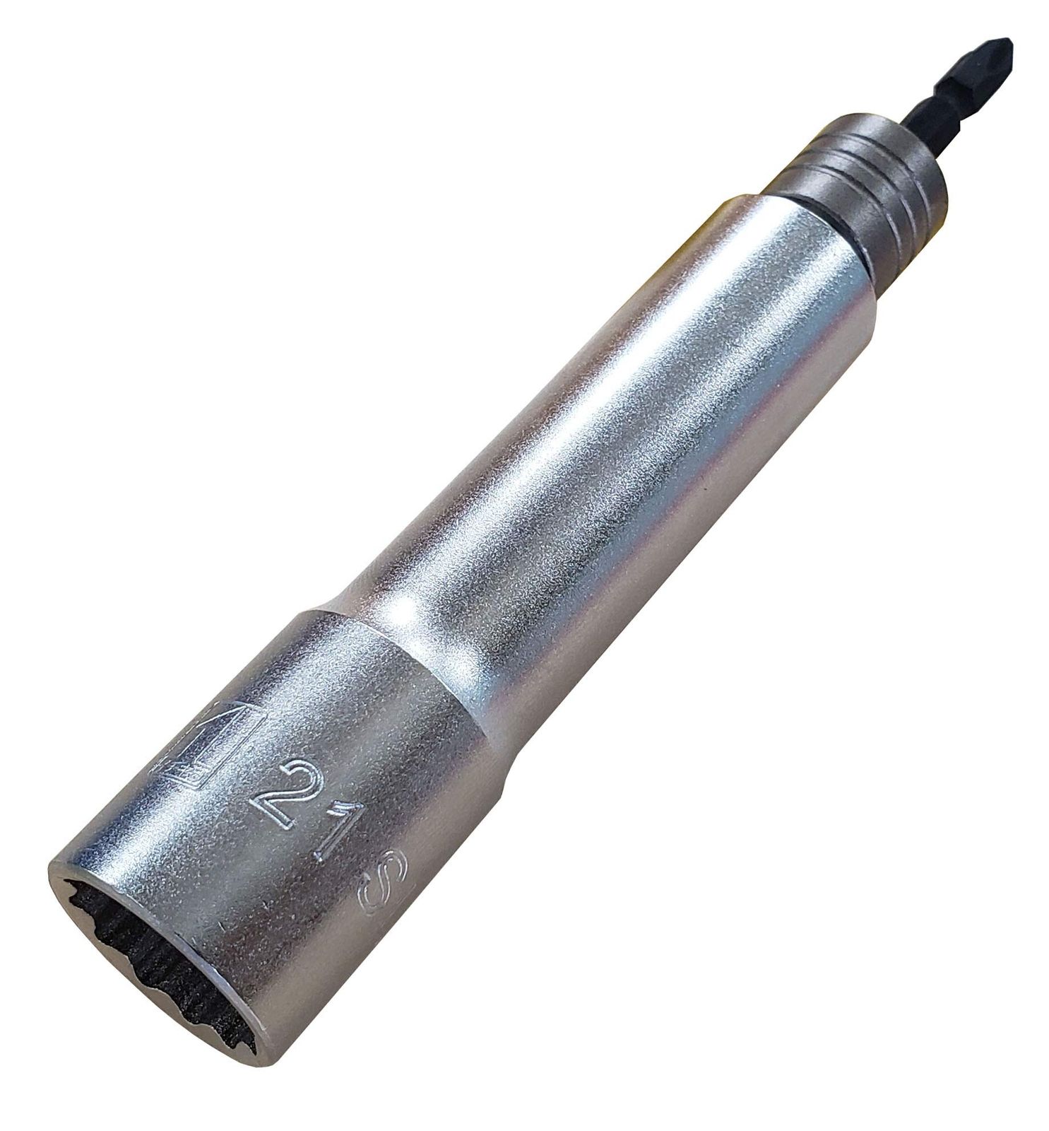 【迅速発送】イチネンアクセス ツール事業部 MUST TOOL(マストツール) ソケット IM-21SLQ-12K 軸交換式ソケット 21mm スーパーロング 12角 19713 6.35mm軸 ワンタッチ式