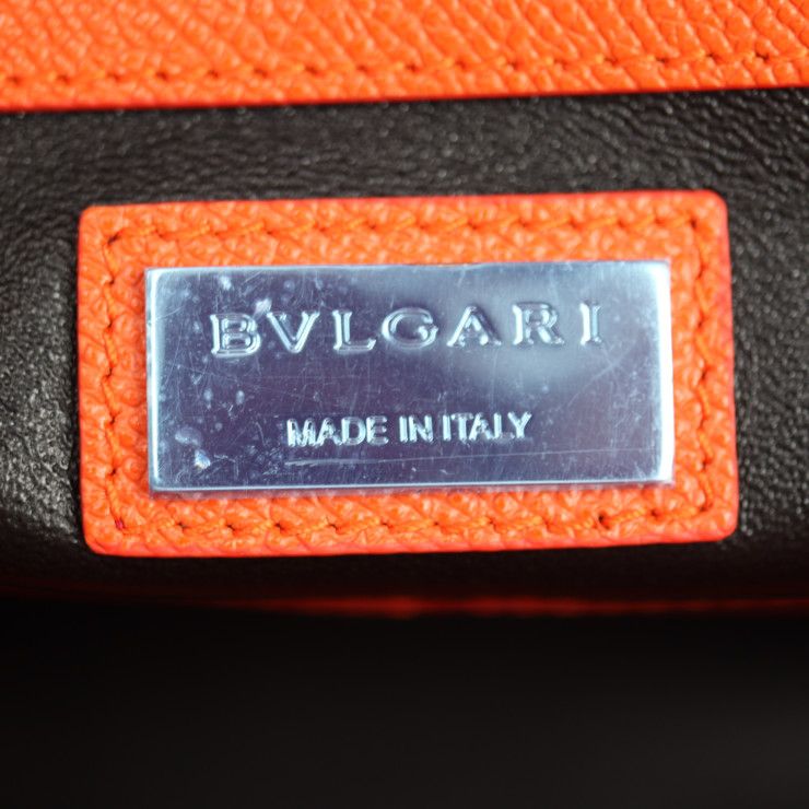 希少色✨ブルガリマン 2way 斜め掛け ビジネスバッグ レザー オレンジ BVLGARI】【BB MAN】ブルガリ『ブルガリブルガリ マン ブリーフ