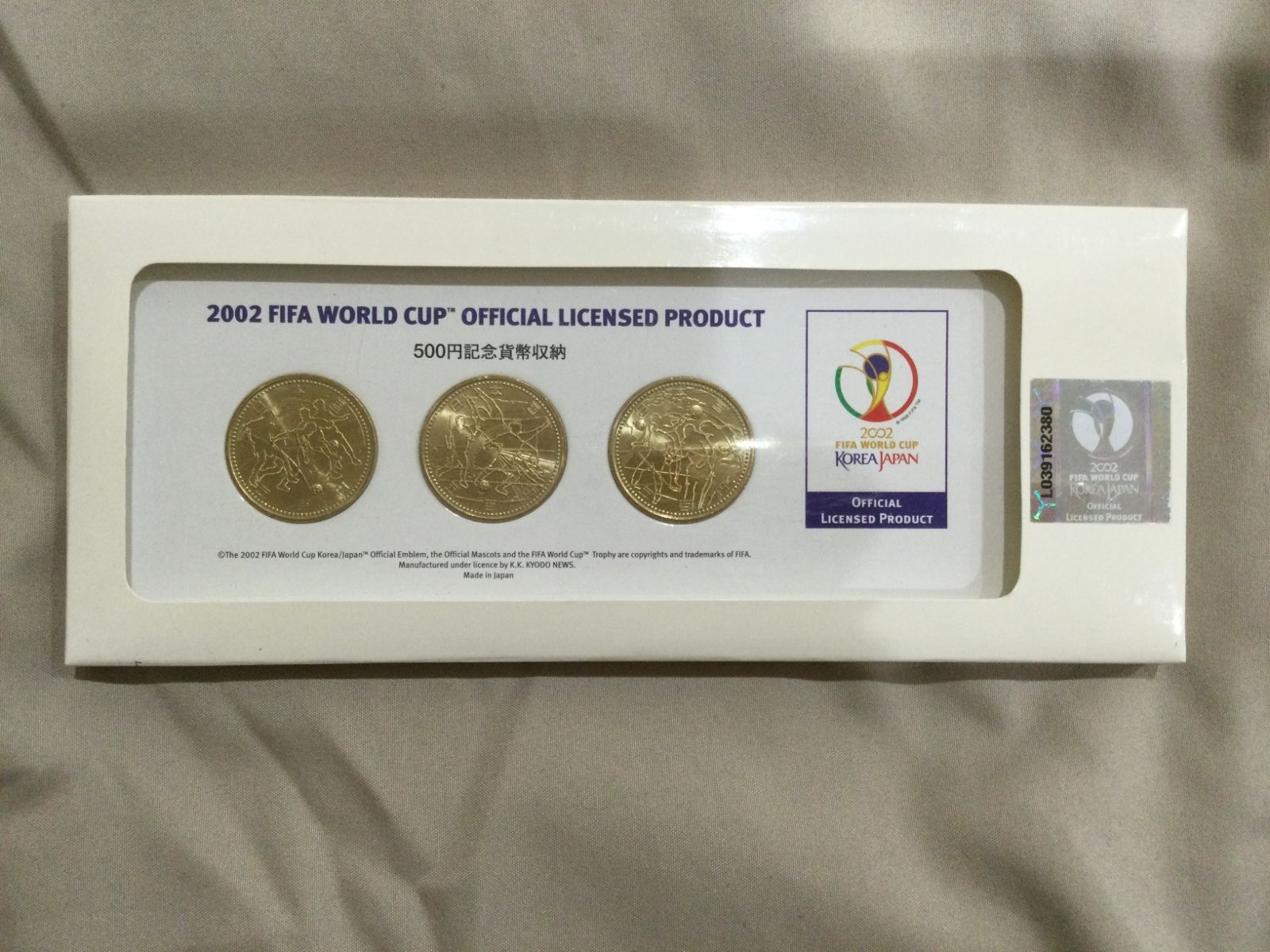 2002 FIFA WORLD CUP 公式 記念貨幣 3枚-