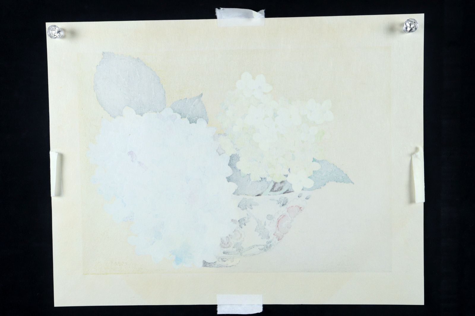 小倉遊亀 「咲きこぼれる」木版画 266/300 共シール 直筆サイン 古美術