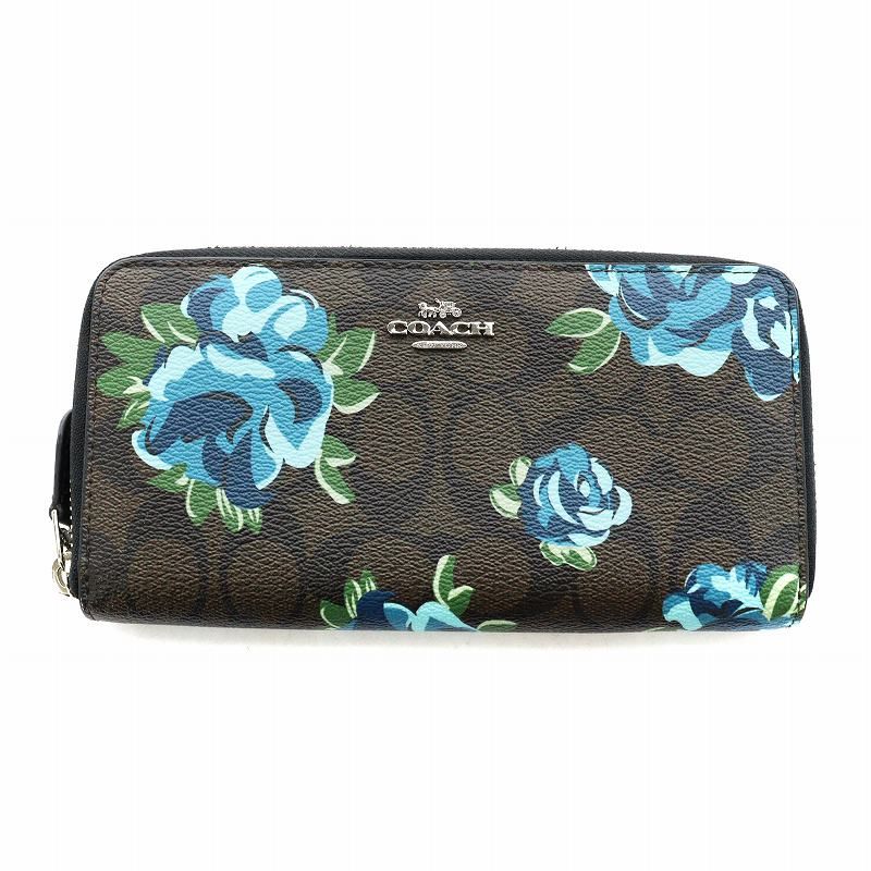 ★新品★COACH　シグネチャー　花柄　長財布　F39189 コーチ COACH 長財布 財布 レディース 花柄 ギフト プレゼン