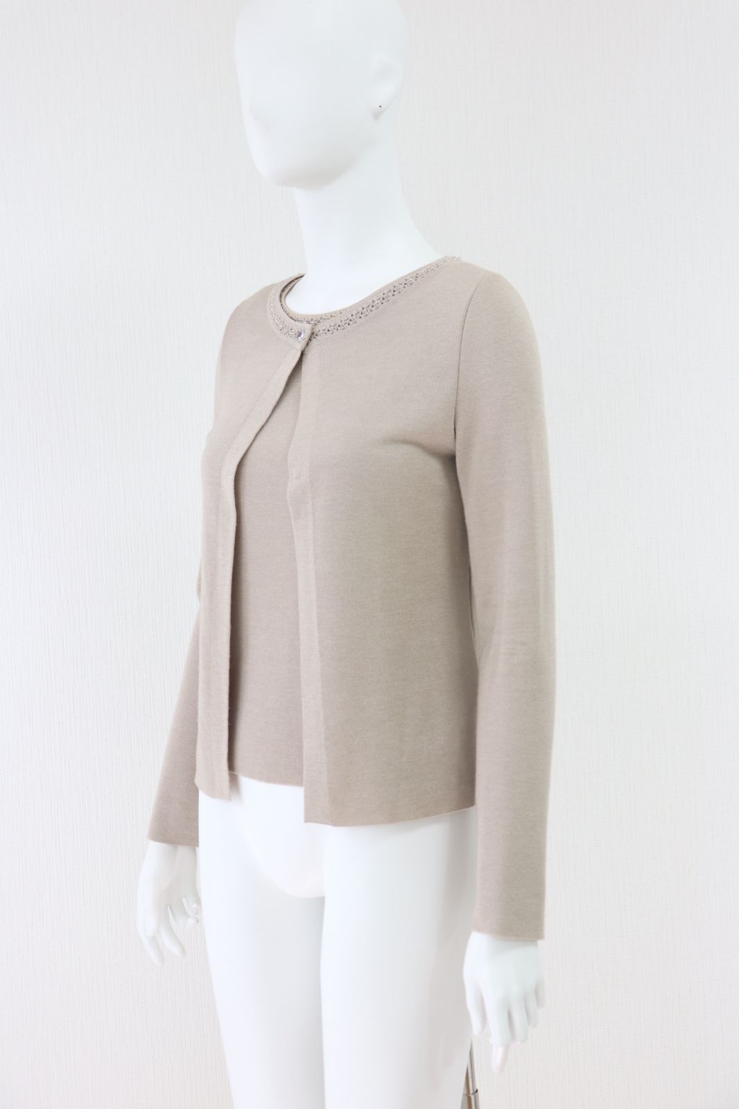 FOXEY シルクカシミヤアンサンブルニット 33755 ベージュ 38サイズ フォクシーブティック