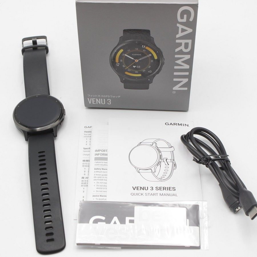 【美品】GARMIN Venu 3 Black/Slate 010-02784-41 スマートウォッチ ガーミン ヴェニュー 本体