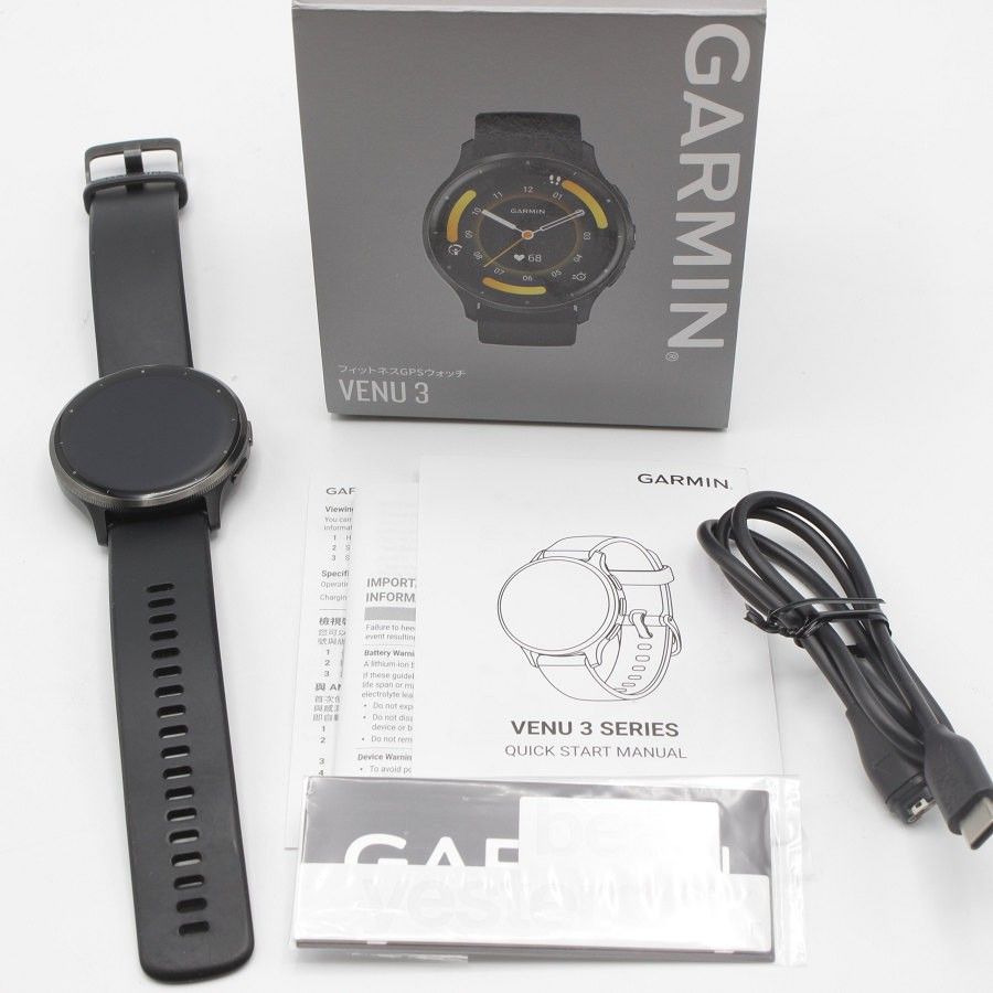 美品】GARMIN Venu 3 Black/Slate 010-02784-41 スマート 美品】GARMIN Venu 3 Black/Slate 010-02784-41 スマート