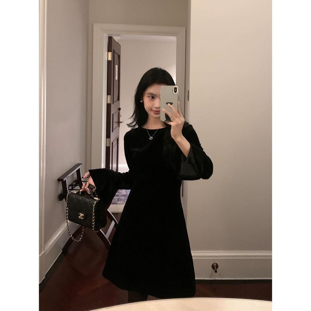 ベルベットフ ミニワンピース