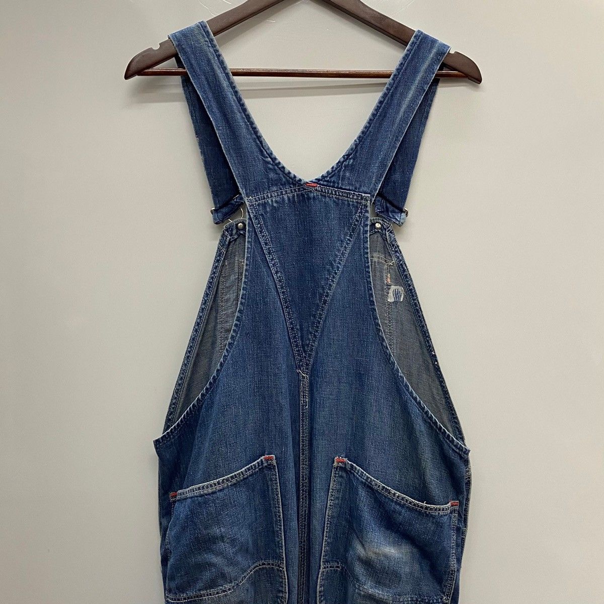 古着 ヴィンテージ BLUE BELL オールインワン デニム ヘリンボーン