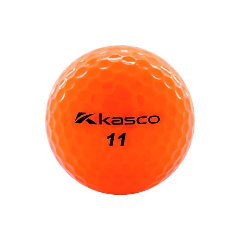 Kasco - レッド・オレンジ　キラクレノ　ゴルフボール各2ダース(計48個) Kasco - レッド・オレンジ キラクレノ ゴルフボール各2ダース(計