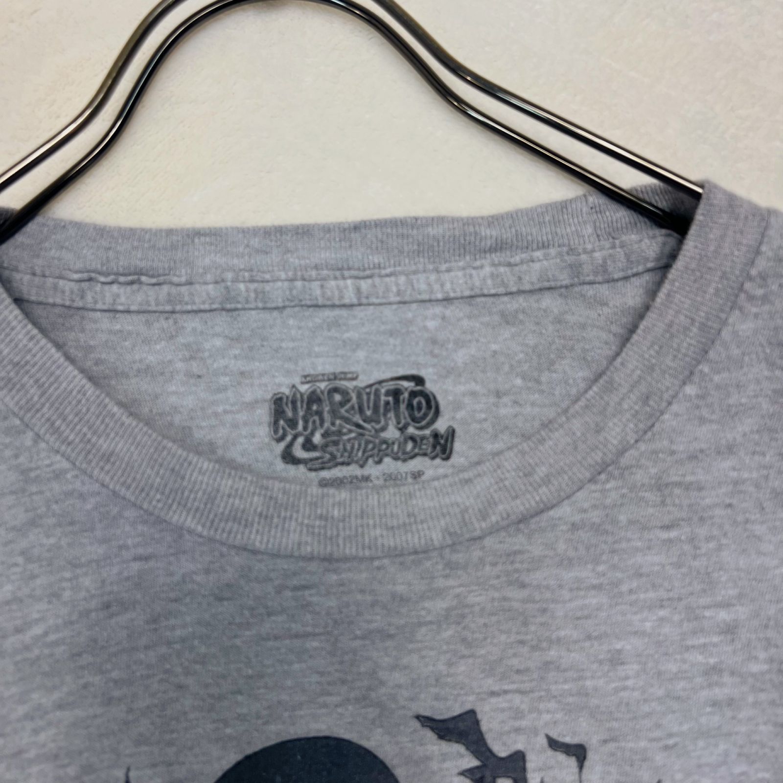 希少】ナルト公式 うちはイタチ Tシャツ XLサイズ グレー 大きいサイズ 