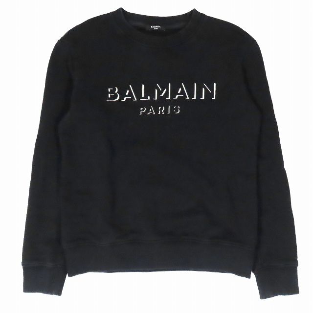 バルマン BALMAIN ロゴプリント スウェット プルオーバー トップス 