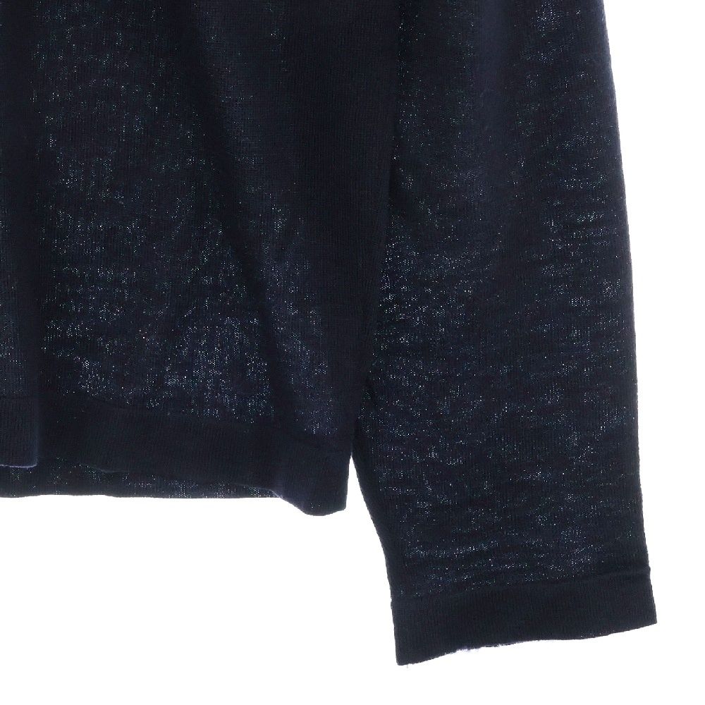 JIL SANDER (ジルサンダー) Vネック ニット セーター ネイビー JIL SANDER (ジルサンダー) Vネック ニット セーター ネイビー