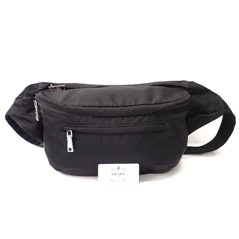Ft1295091 プラダ ボディバッグ ウエストバッグ 2VL004 ブラック ユニセックス PRADA