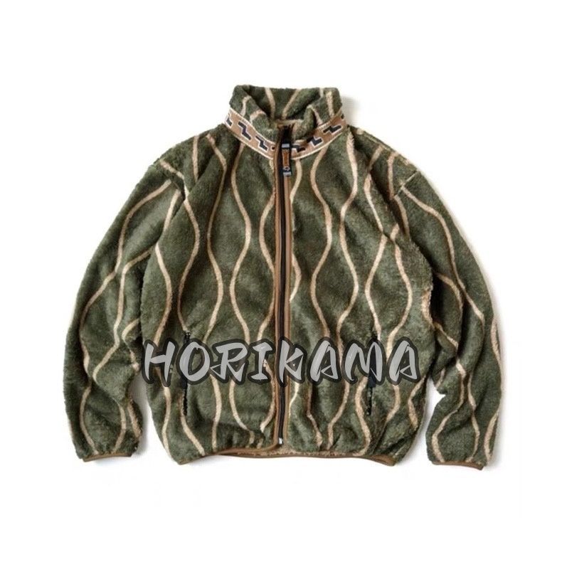 KAPITAL 酔い縞柄フリース ZIPブルゾン - メルカリ 