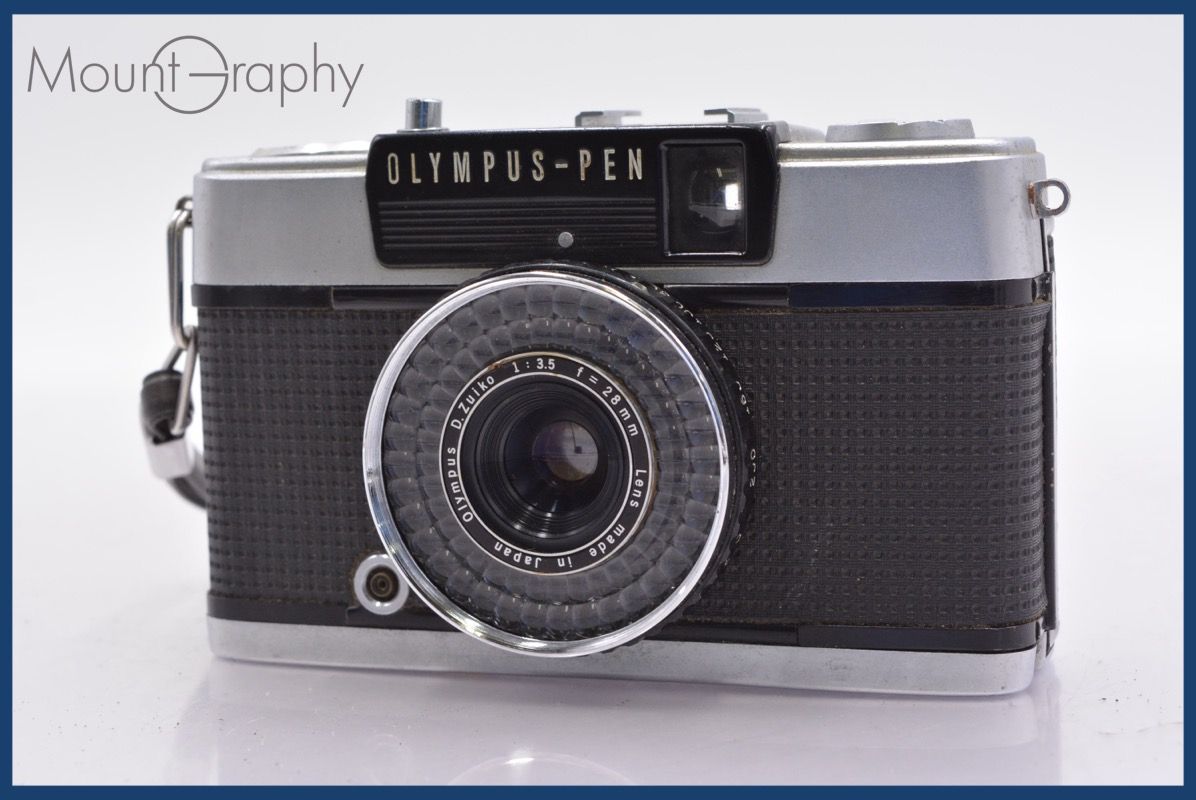 実用 オリンパス Olympus-PEN EE-3 28mm F3.5 完動 同梱可 mj5364