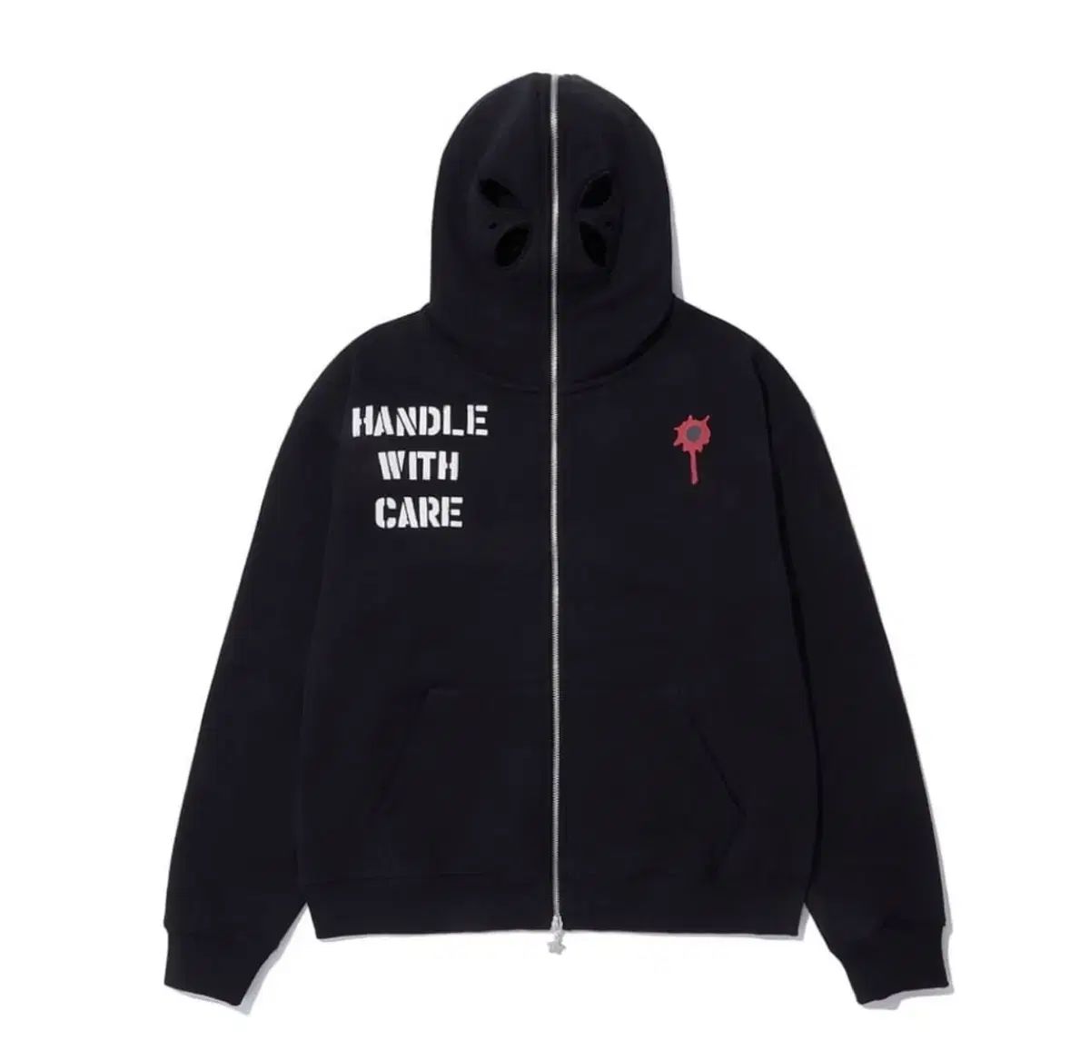 ジップアップパーカー フード付き