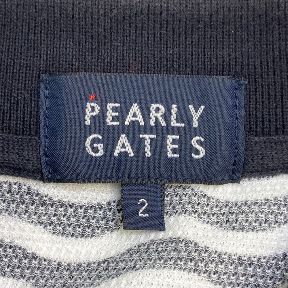 PEARLY GATES ポロシャツ ネイビー サイズ2 PEARLY GATES PPGネイビー