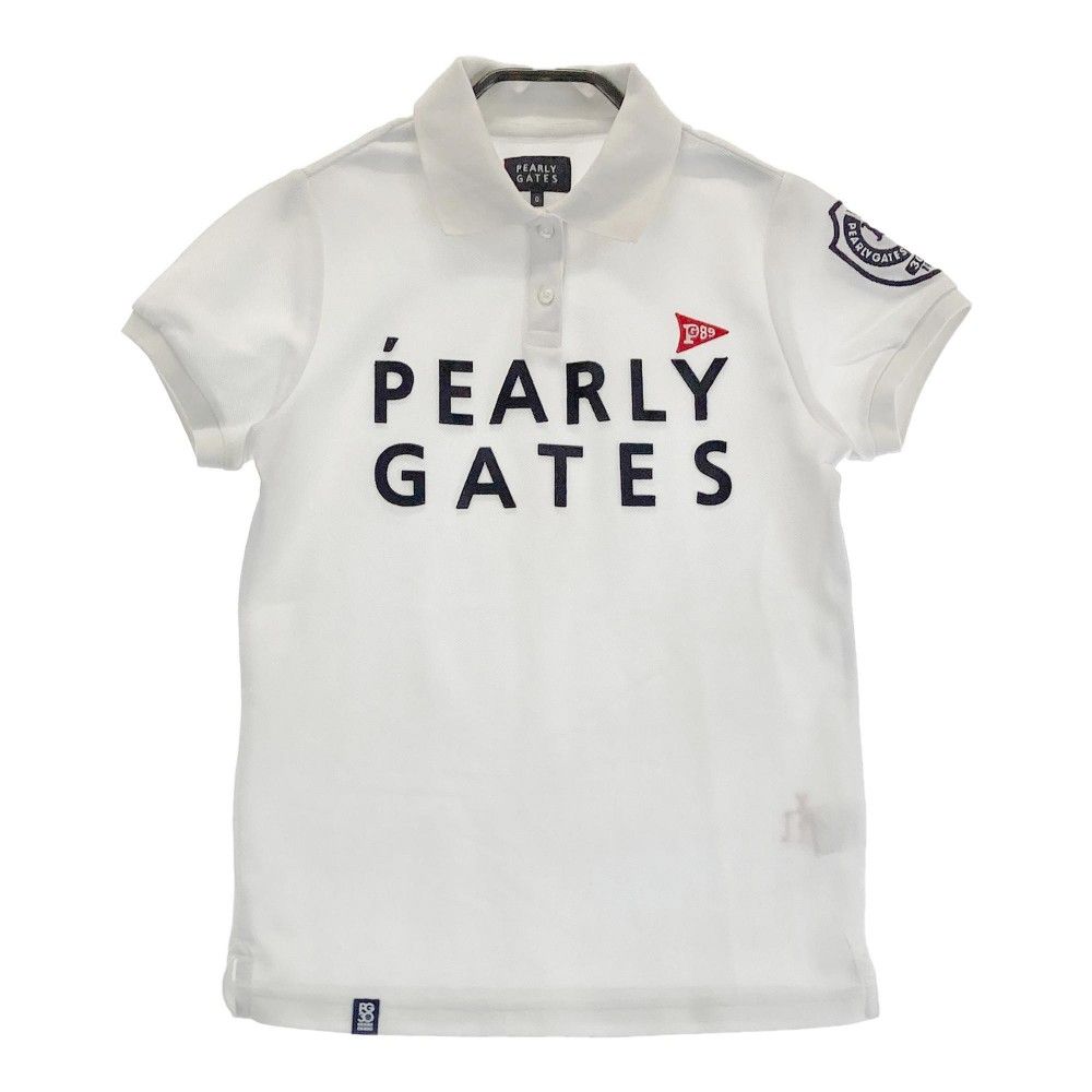 サイズ：0 PEARLY GATES パーリーゲイツ  半袖ポロシャツ  ホワイト系 [240101304704]# ゴルフウェア レディース ストスト