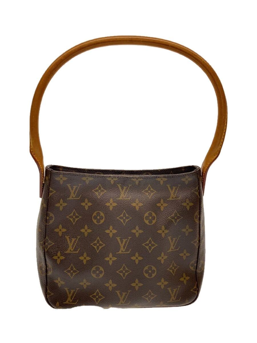 LOUIS VUITTON ルーピングMM_モノグラム・キャンバス_BRW PVC ブラウン - メルカリ