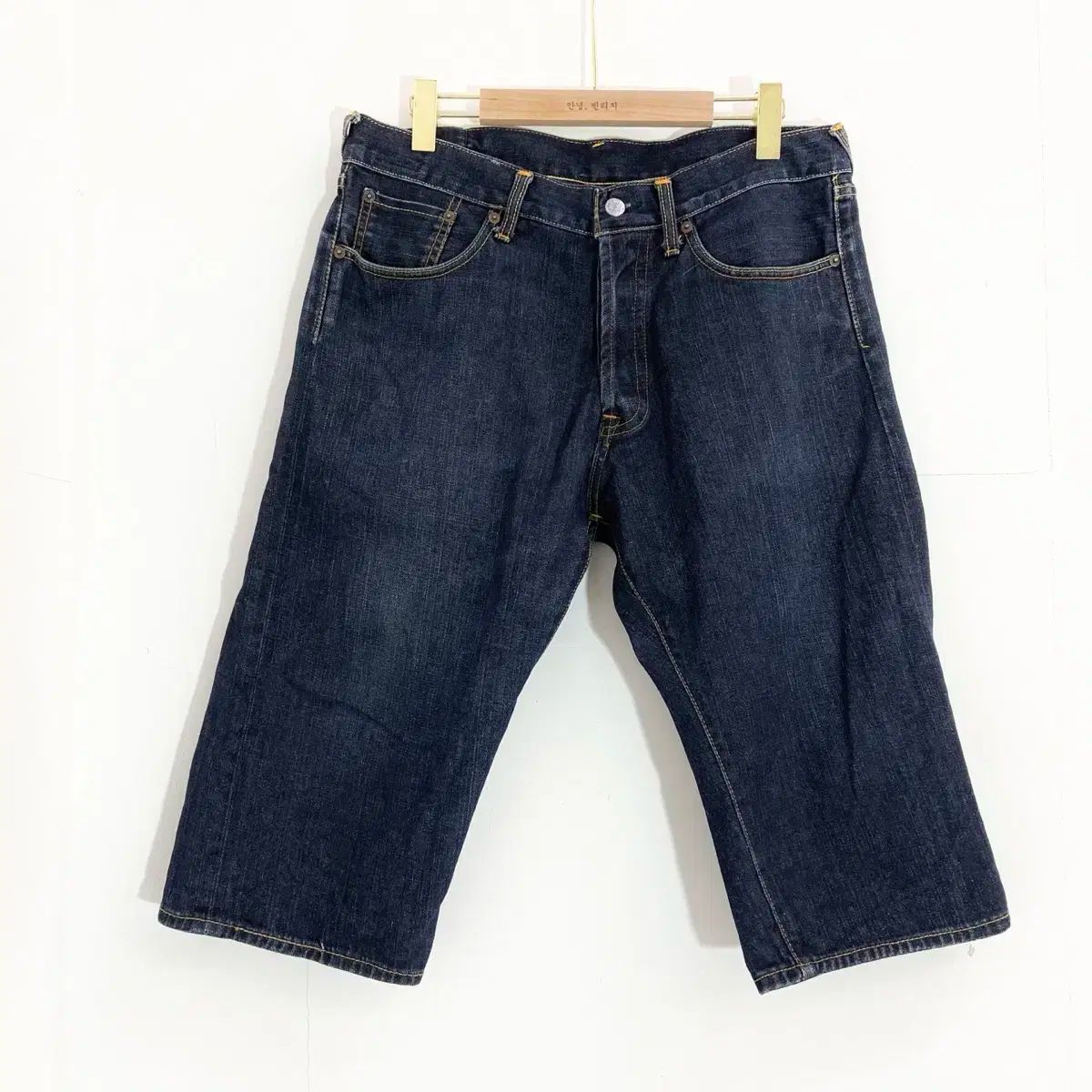 evisuデニムショーツ34 マルチポケットファッションフィットデニムショーツ – EVISU