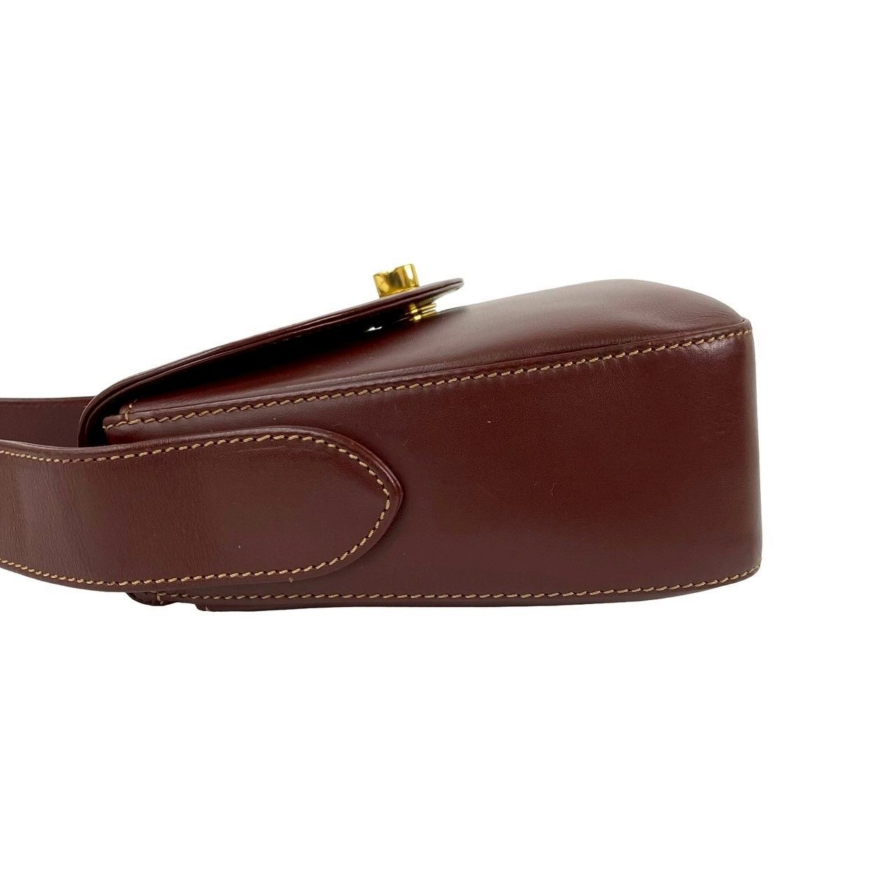 Cartier マストライン カーフレザー ハンドバッグ ターンロック 本革 カルティエ ハンドバッグ マスト ターンロック｜ブランド買取なら