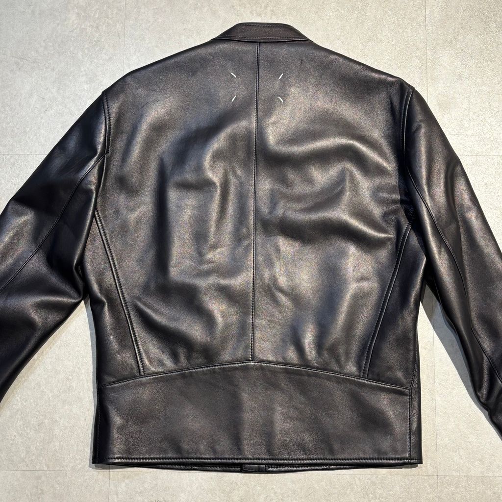 Maison Margiela メゾンマルジェラ 22AW 5Zip Leather Jacket 八