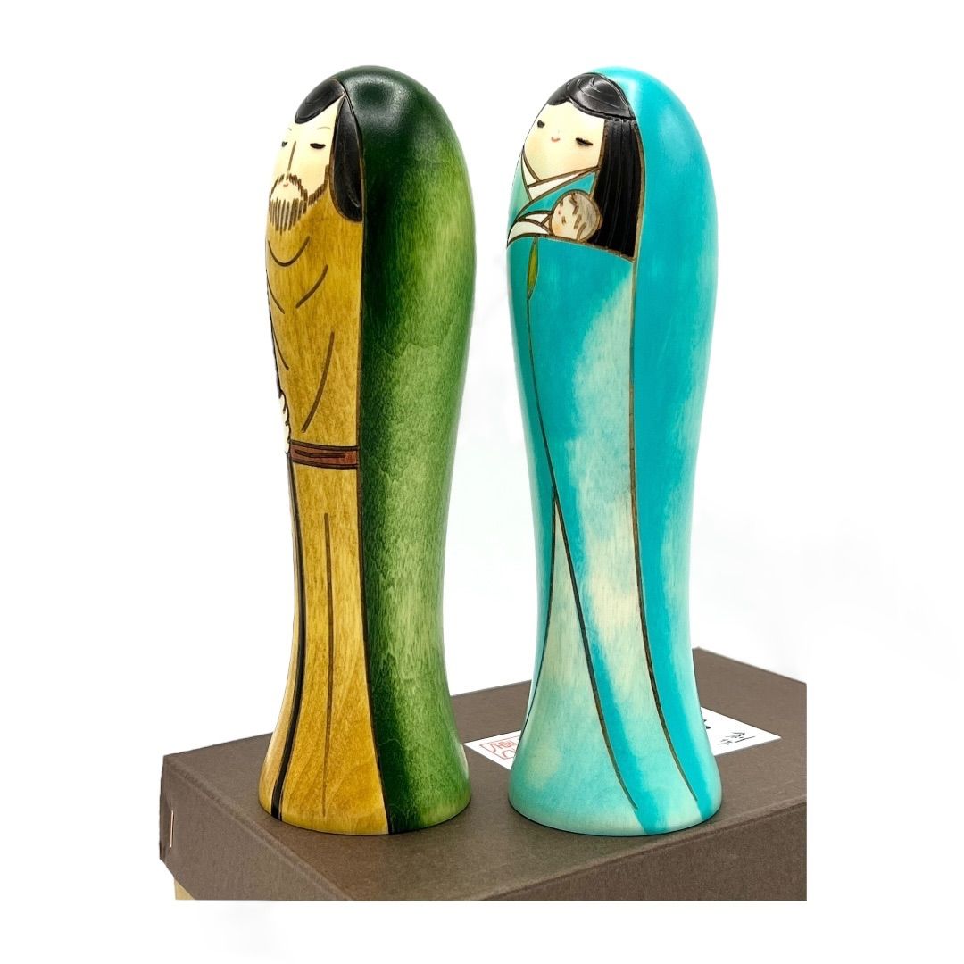 渡辺 正雄 Masao 創作 こけし Kokushi doll 薔薇 レトロ 創作こけし