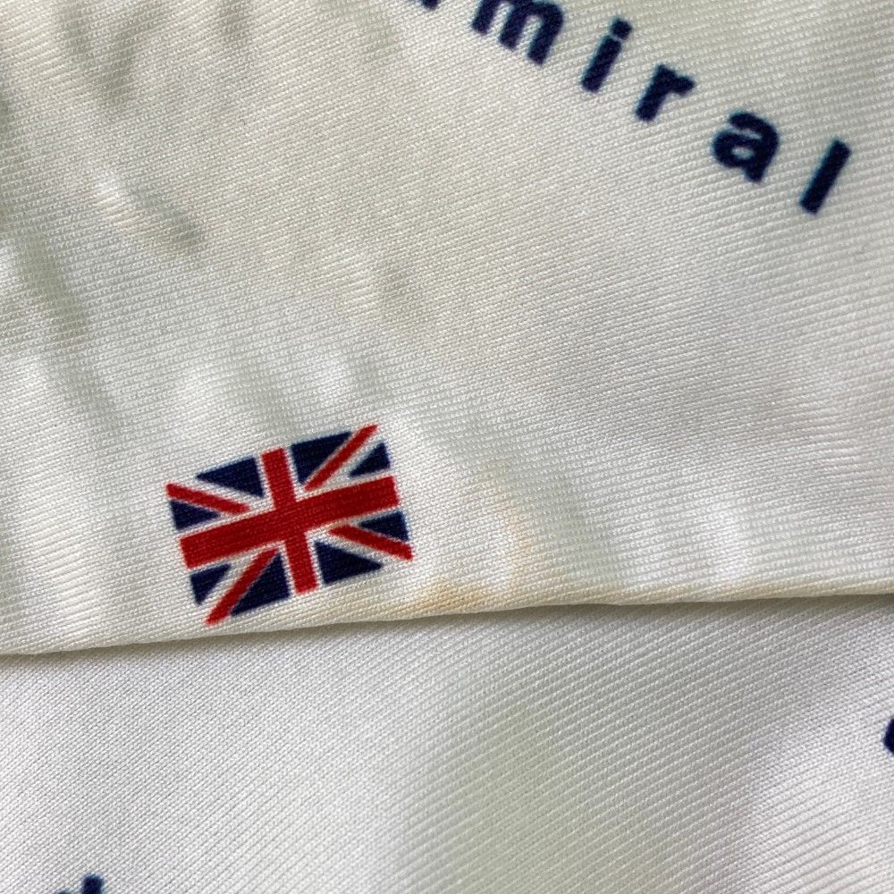 サイズ：L ADMIRAL アドミラル 長袖ポロシャツ ロゴ総柄