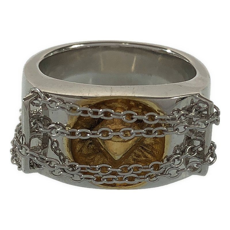 【美品】  Ground Y / グラウンドワイ | × 呪術廻戦  獄門彊 五条悟 / Prison Realm Ring /チェーン リング | 03 | シルバー/ゴールド | メンズ 美品】 Ground Y / グラウンドワイ | × 呪術廻戦 獄門彊 五条悟