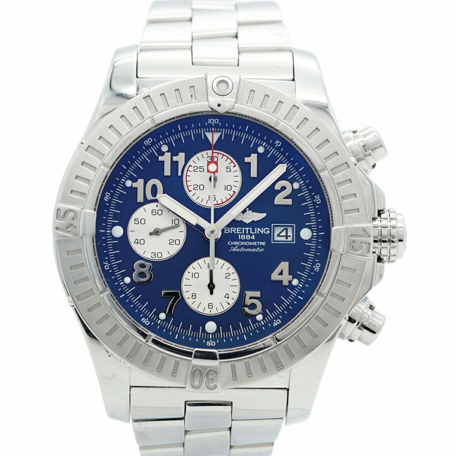 ブライトリング スーパーアベンジャー A13370 ネイビー文字盤腕時計 メンズ