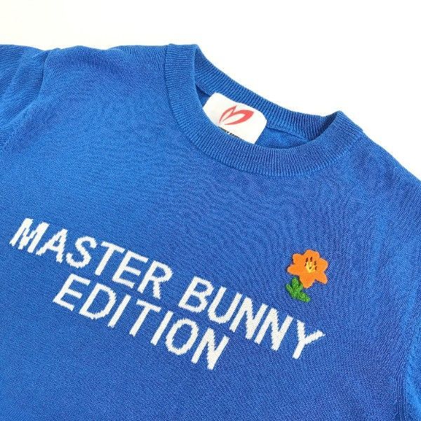 美品】MASTER BUNNY EDITION ニット ワッペン 袖ロゴ ゴルフ