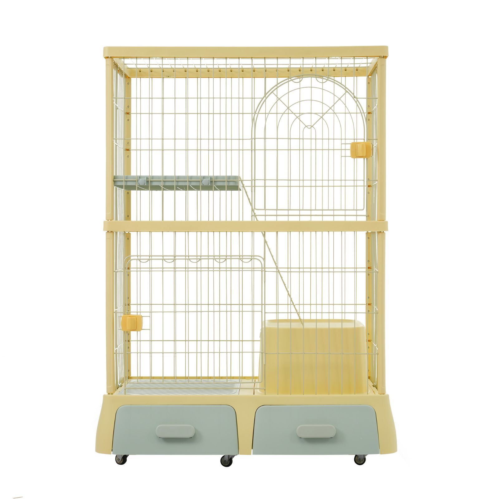 猫ドア付き 猫ゲージ