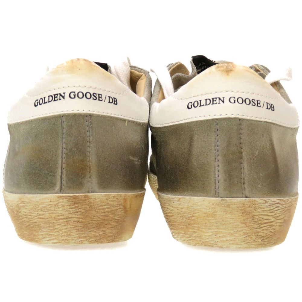 未使用 ゴールデングース スーパースター サイズ40 グレー オレンジ ズニ―カー シューズ 靴 0157  GOLDEN GOOSE メンズ