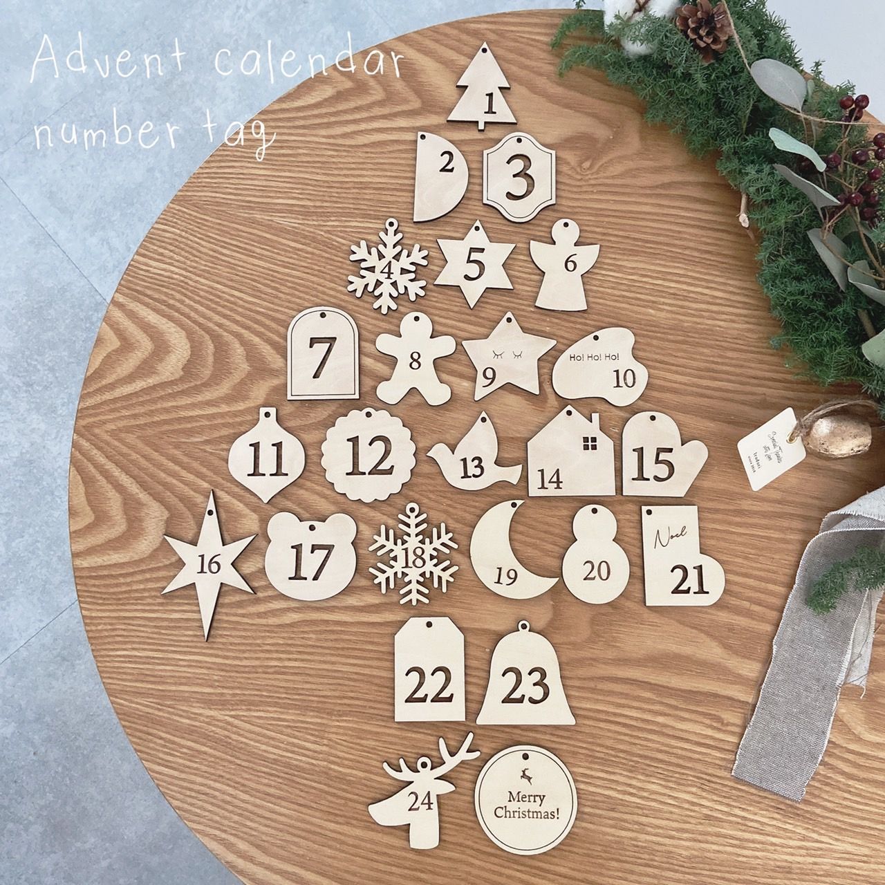 半額セール❣️Christmas Advent Calendar 木製
