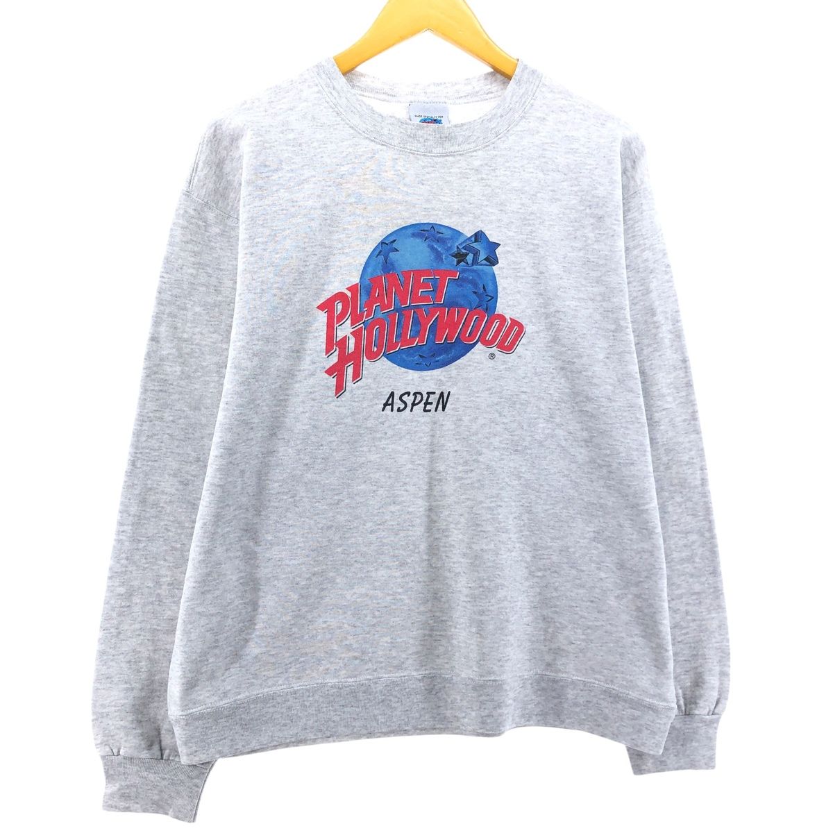 古着 90年代 PLANET HOLLYWOOD プラネットハリウッド アドバタイジング スウェットシャツ トレーナー USA製 メンズL相当/eaa502391