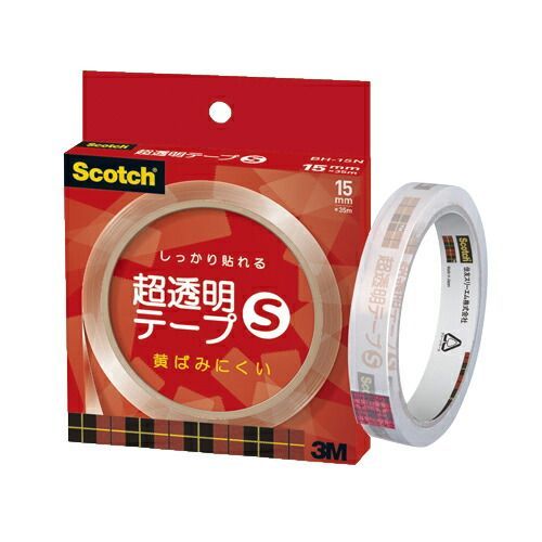 スリーエム スコッチ［R］超透明テープS BH-15N 1巻