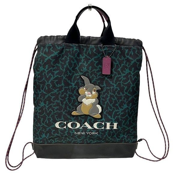 コーチ COACH ディズニー コラボ テレイン ウェービーウェーブ 89900 バッグ トートバッグ ナップサック リュック レディース