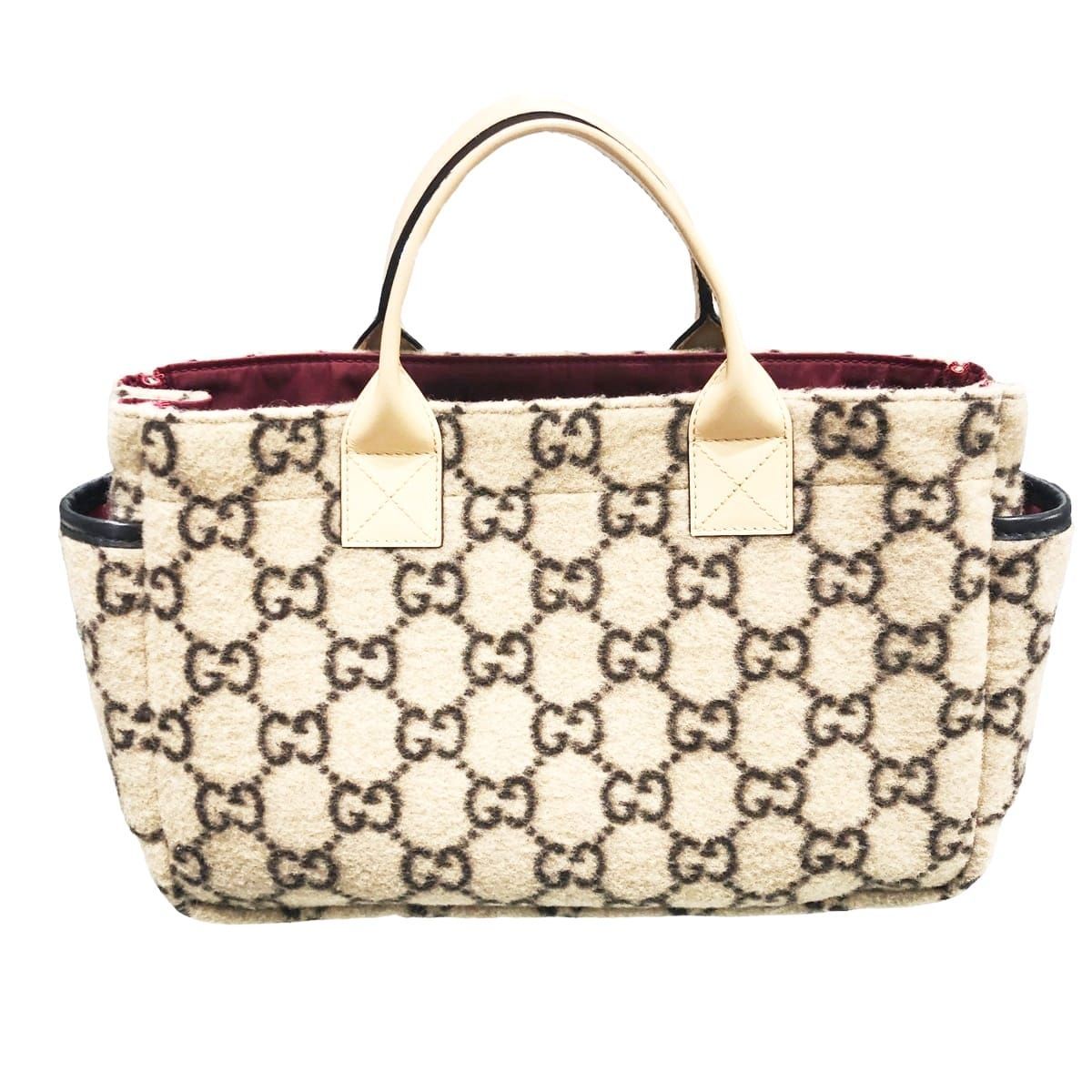 中古】 GUCCI グッチ ハンドバッグ GGウール 628159 チルドレンズ GG 