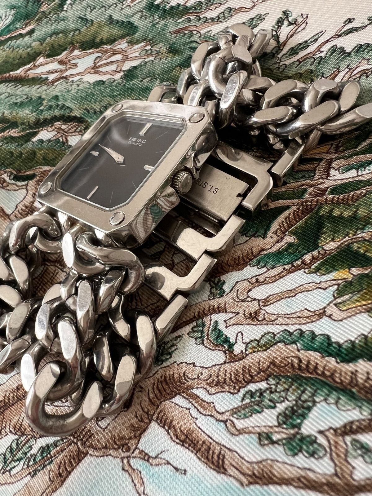  セイコー SEIKO チェーン時計 ブレスレット 1220 5010 腕時計(クォーツ) 腕時計(アナログ)