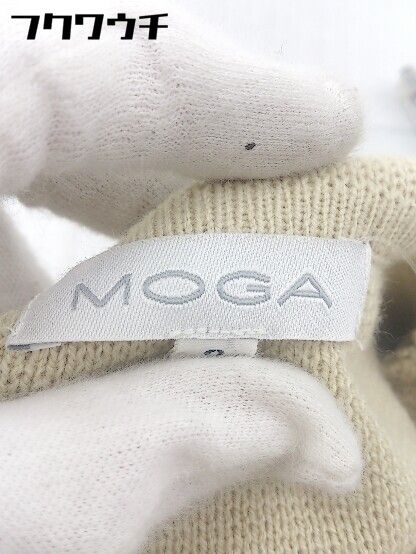 ◇ MOGA モガ 長袖 ニットジャケット サイズ2 ベージュ