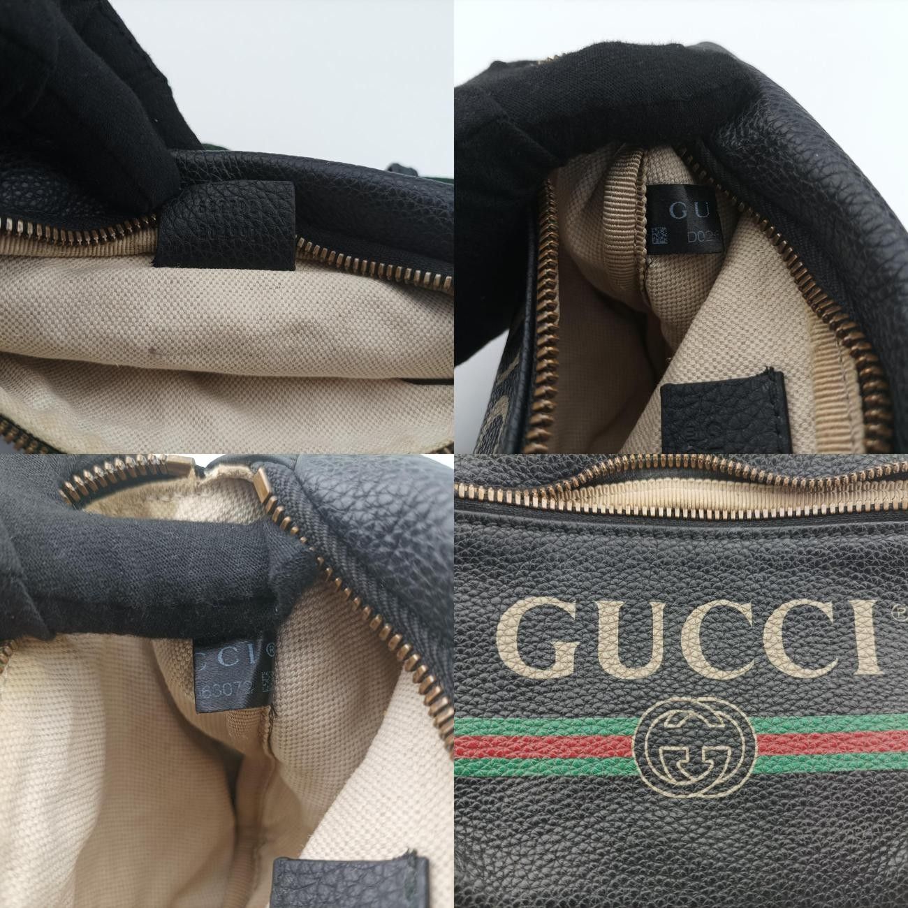 グッチGucciグッチプリントブラックレザー527792D026063072