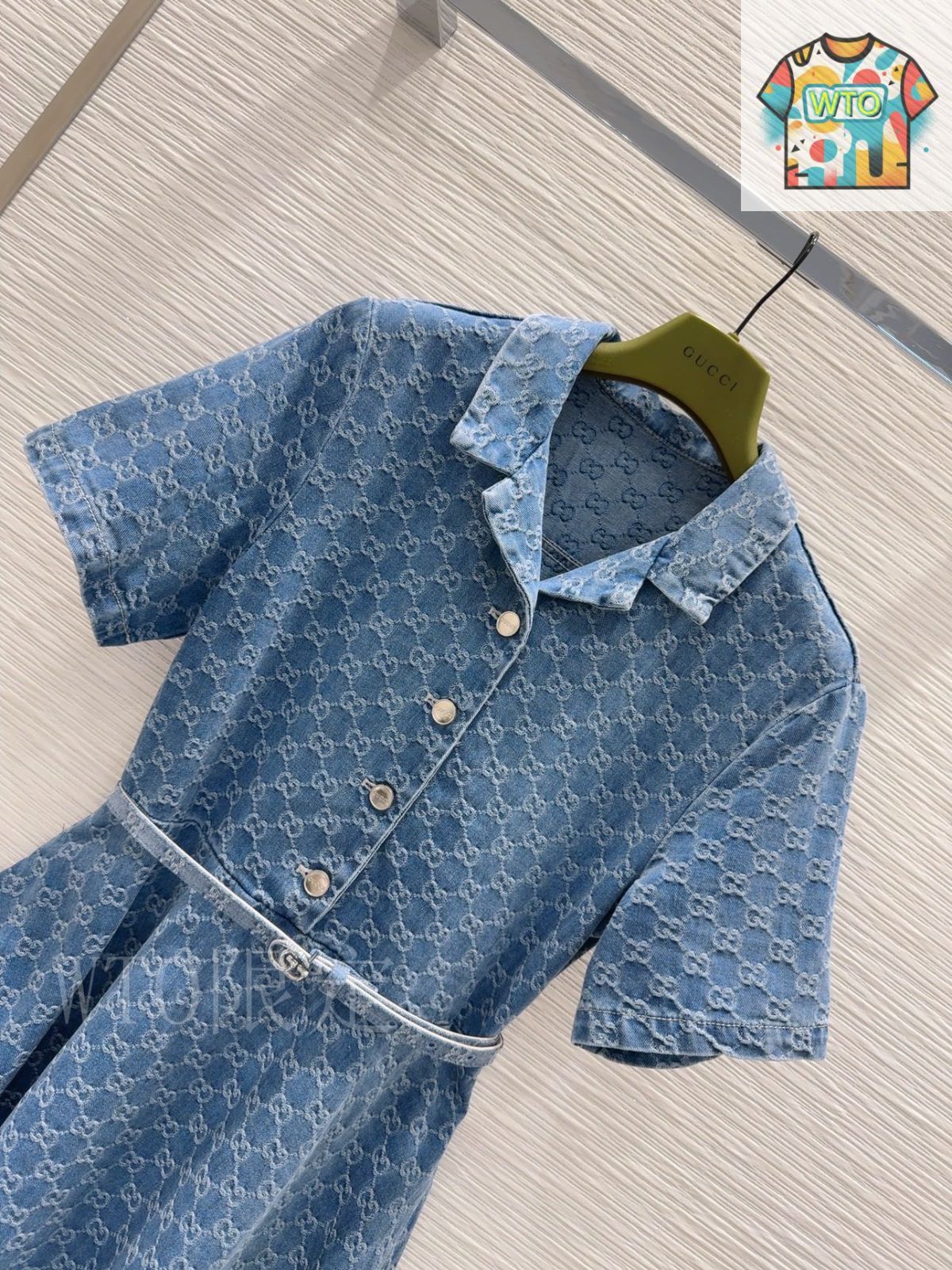 GUCCI ネイビー デニム ワンピース 今日特価】Gucci グッチ 新作デニムワンピース - メルカリ