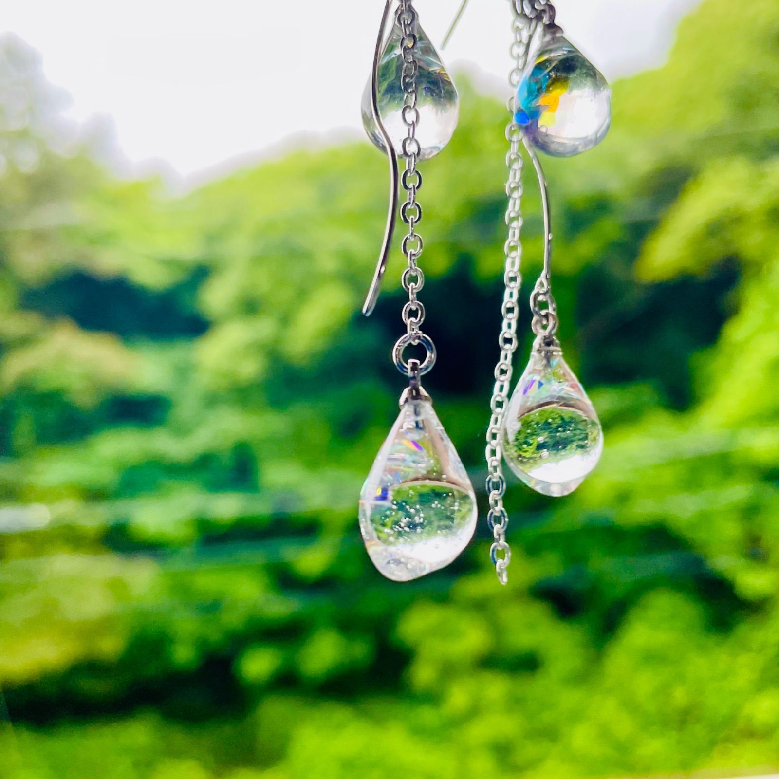 ピアス　夏　イルカ　海　レジン　ハート　水色　緑　貝殻　ビジュー　かすみ草　推し UVレジン】夏の貝殻 - グラデーションで作る貝殻ピアス - YouTube