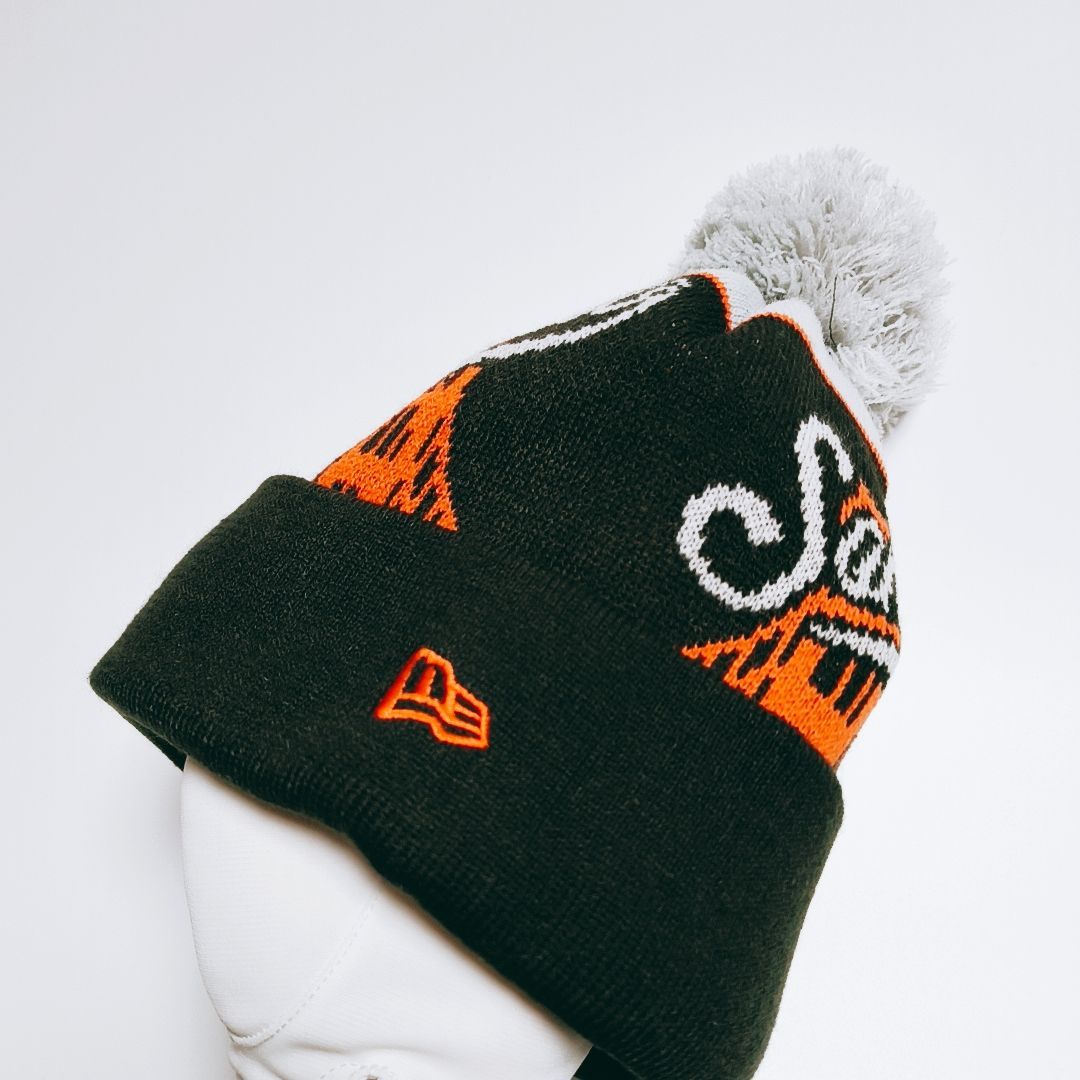 ニューエラ ニットキャップ ビーニー サンフランシスコ フォーティーナイナーズ SUPER BOWL CHAMPIONS CUFFED KNIT BEANIE BLACK NEW ERA SAN FRANCISCO 49ERS New Era ⁄ NFL サンフランシスコ 49ERS (New Era⁄ニットキャップ