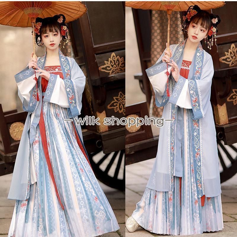 唐装漢服 レディース 中華服 チャイナドレス 改良版漢服 花柄