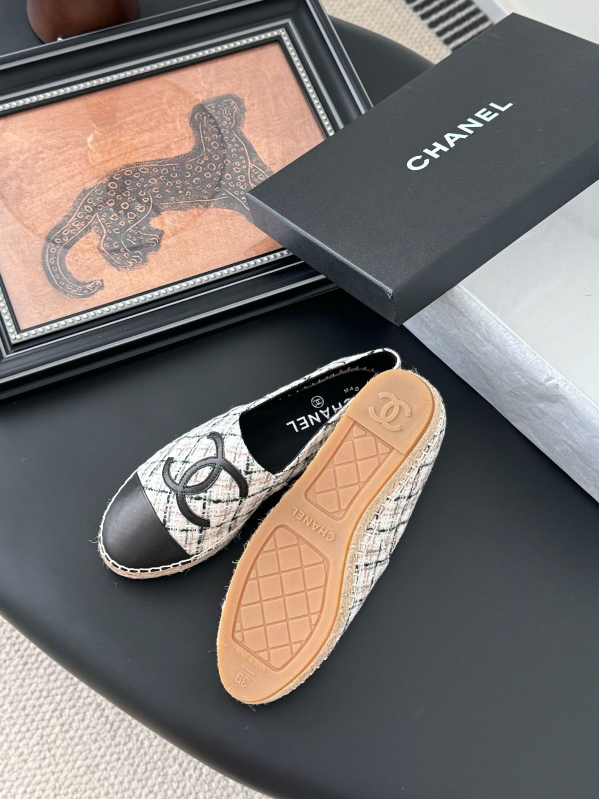 CHANEL エスパドリーユ モノトーン Chanel のエスパドリーユ02 - メルカリ