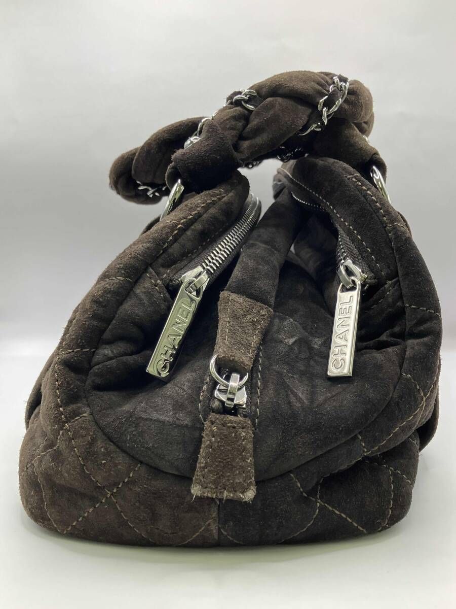 S*e様 CHANEL スエード マトラッセ ハンドバッグ シャネル マトラッセ スエード バッグ｜中古ブランド品