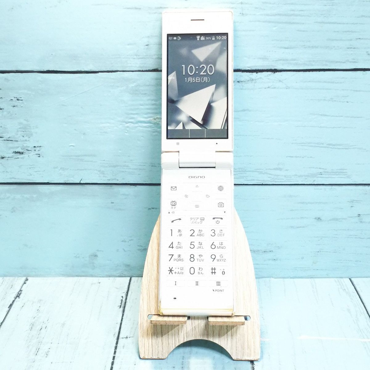 【送料無料】SoftBank KYOCERA DIGNO ケータイ 701KC ホワイト 本体 白ロム SIMロック解除済み SIMフリー 378430